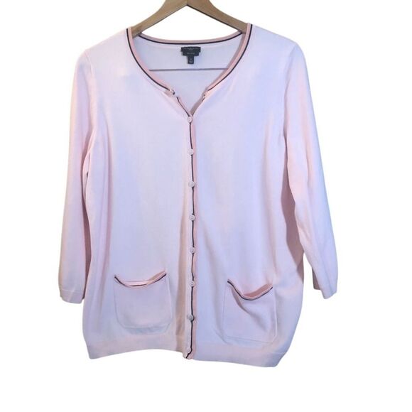 Women's Pink Cardigan Sweater - Picture 1 of 6
